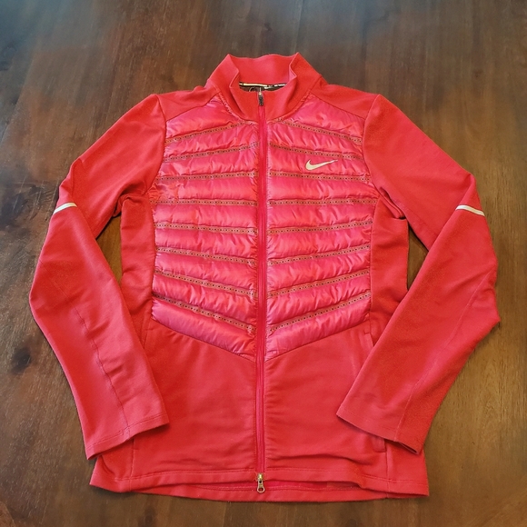 nike running aeroloft padded hybrid jacket